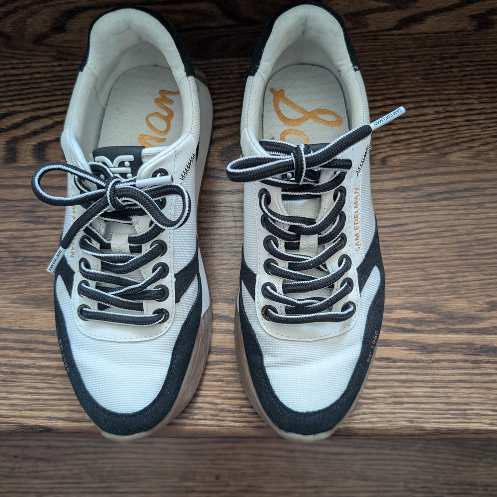 Sam Edelman Black and White Sneakers